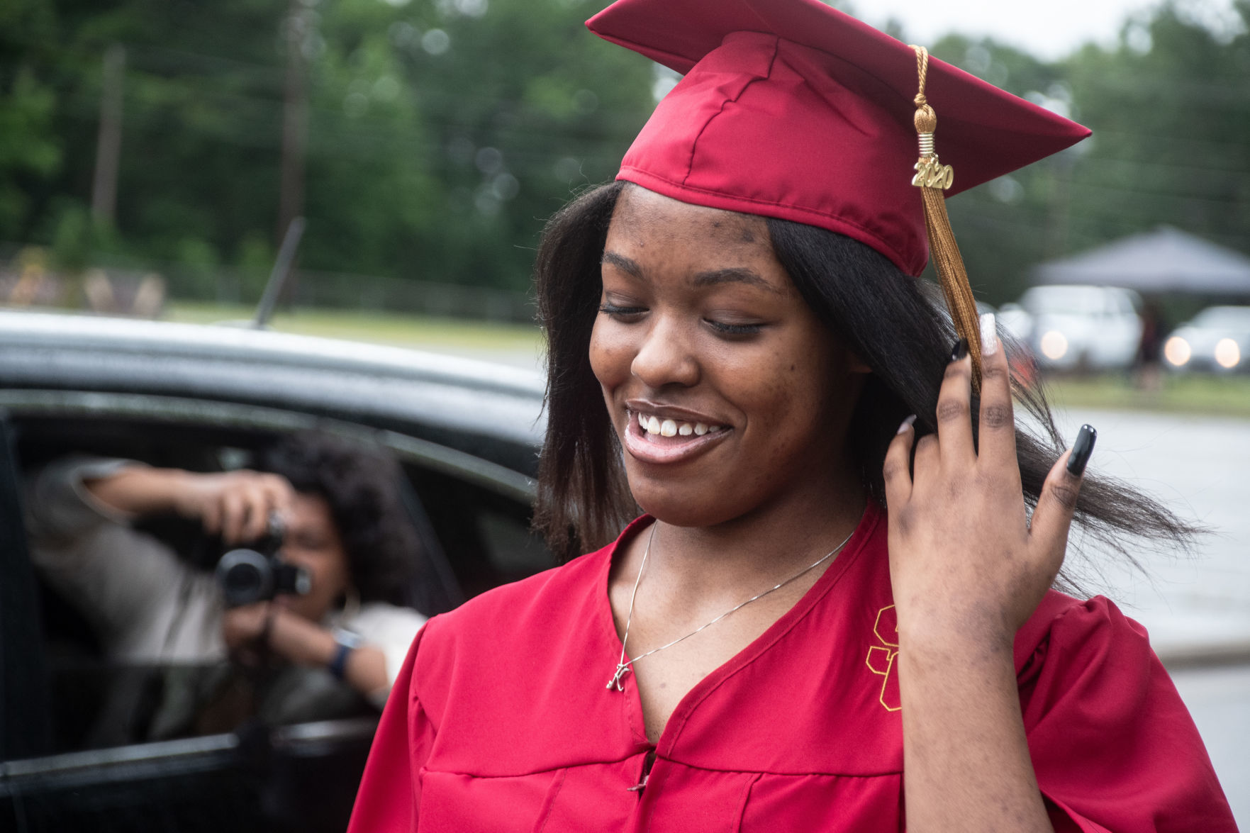 Southern Guilford High School's drive-thru graduation
